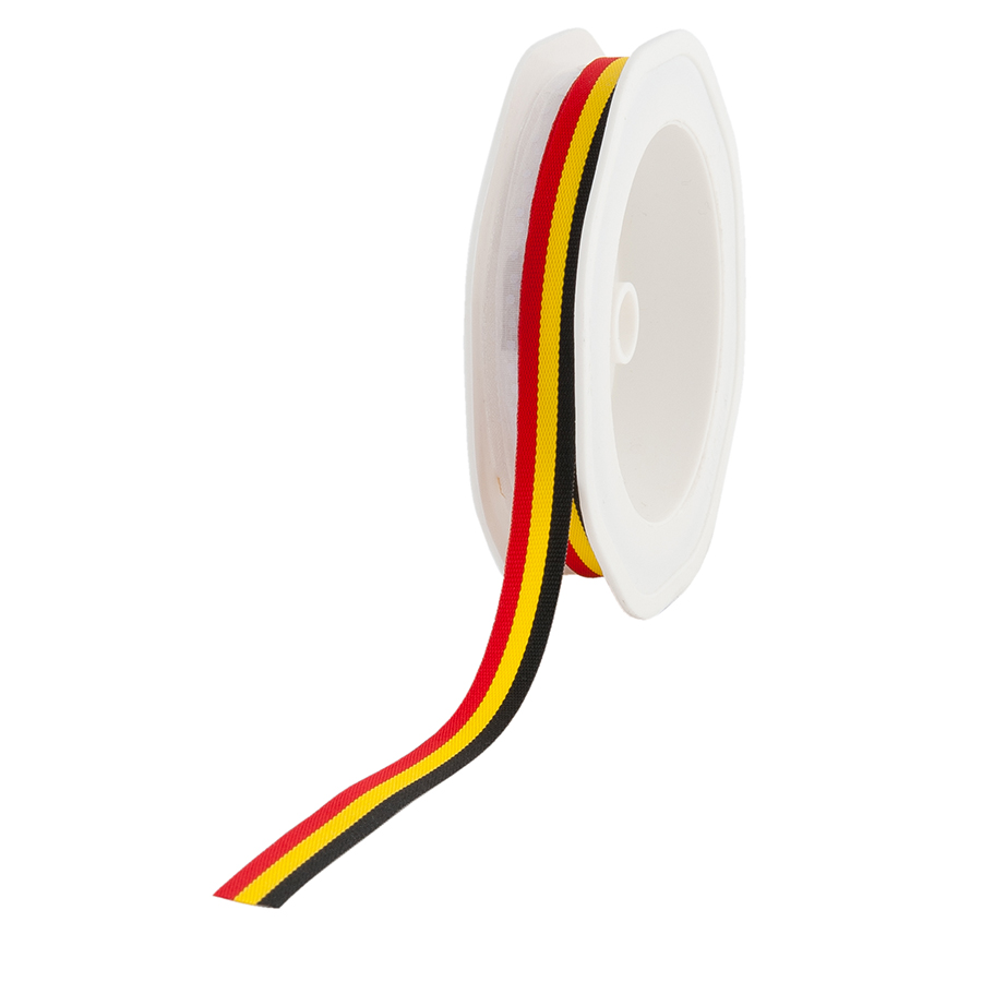 Nationalband Belgien, 10mm breit / 25m-Rolle