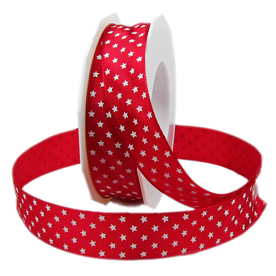 MINI-STARS mit Drahtkante: 25mm breit / 20m-Rolle