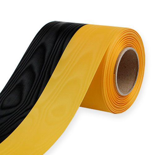 317010043 Vereinsband: 100mm breit / 25m-Rolle, schwarz-gelb