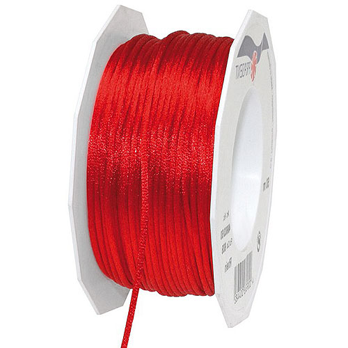 Rot-609-satinkordel-rhein Satinkordel, rot: 3 mm breit - 50-Meter-Rolle