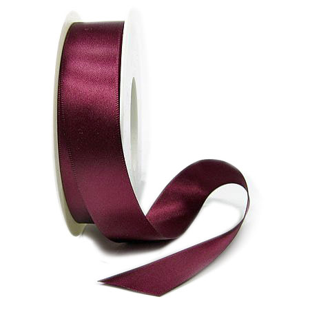 25mm-bordeaux-27-satina Satinband SATINA, bordeaux: 25 mm breit, 50 Meter