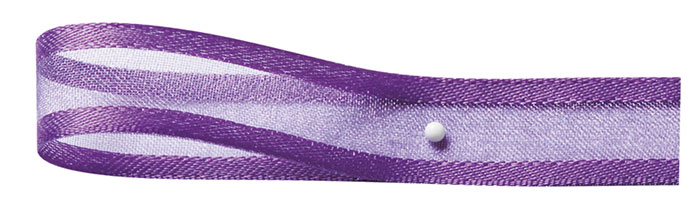 Florband: 15mm breit / 25m-Rolle, lila
