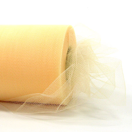 Tüllband creme, 100mm breit / 50m-Rolle