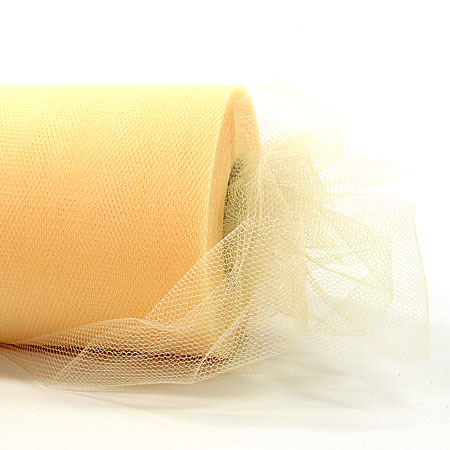 54199102 Tüllband creme, 100mm breit / 50m-Rolle
