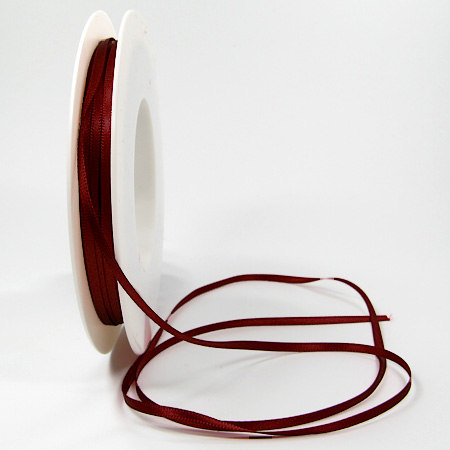 Satinband SINFINITY - bordeaux (040) - Beispiel 3mm / 50m- Rolle