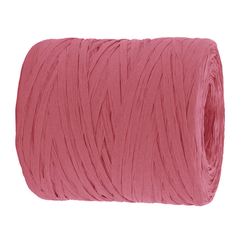 PAPER-Raffia Bast pink: 5mm breit / 200m-Rolle