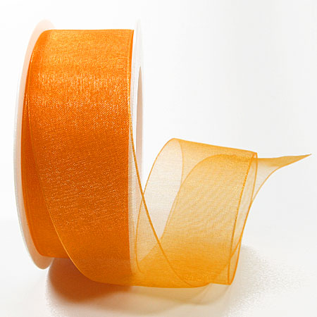 Organzaband: 38mm breit / 25m-Rolle, orange: 1250038120