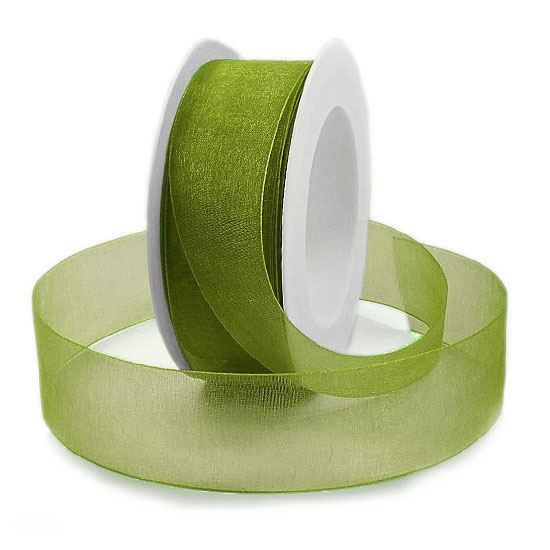 1250038037 Organzaband: 38mm breit / 25m-Rolle, mit Webkante: 1250038037