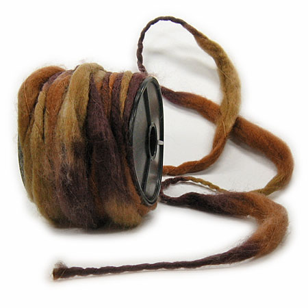 710112539 Filzkordel: braun-natur - 12mm Ø breit / 10m-Rolle