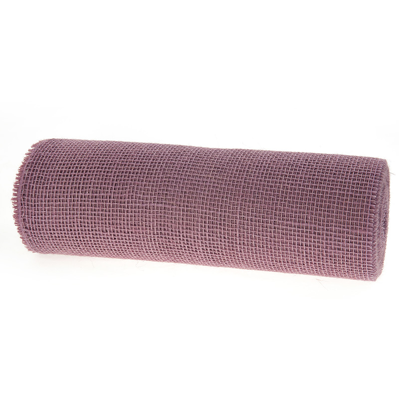 2200263 DEKOR-Jute - Tischläufer: 300mm breit / 10m-Rolle, altrosa