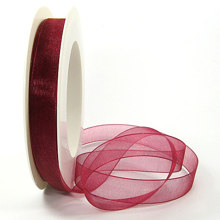 temp12500-15-043-weinrotgjVY4NOmnUbWRXKD2n1CTjzyBi Organzaband - 15mm breit / 25m-Rolle, weinrot
