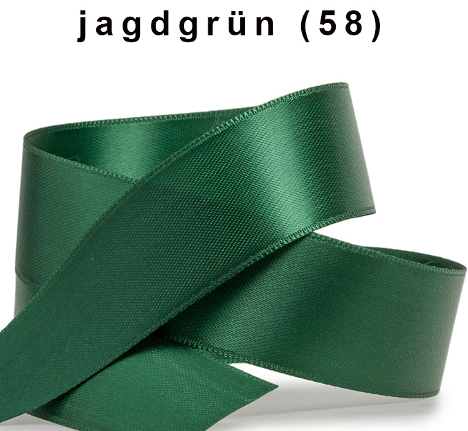 Satinband-SATINA  50m-Rollen: jagdgrün (58)