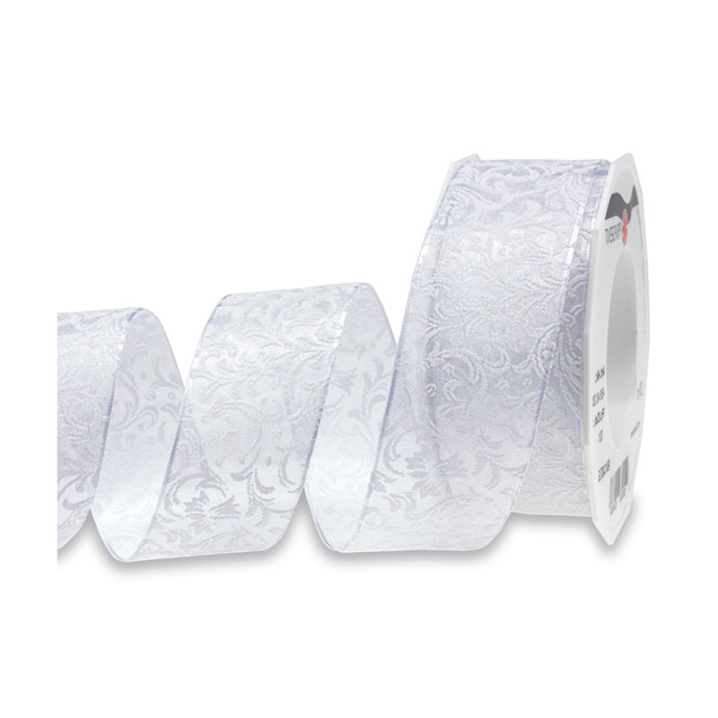 new-castle-weiss1 Hochzeitsband "New Castle": 40mm breit / 20m-Rolle, creme