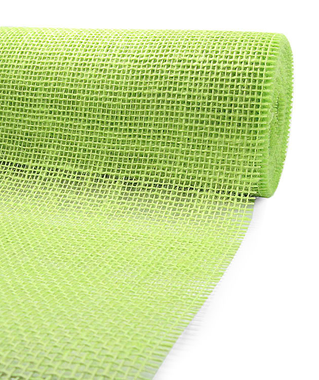 DEKOR-Jute - Tischläufer: 300mm breit / 10m-Rolle, hellgrün