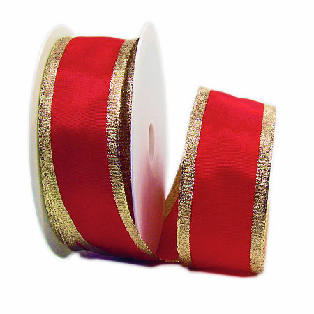 tempfile_11_9kaCtXTiKCQLgCMI5seIxjWa672 Classic, rot-gold: 38mm breit / 25m-Rolle, mit Drahtkante