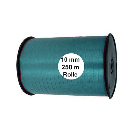 10mm-petrol Ringelband: 10mm breit / 250m-Rolle, petrol