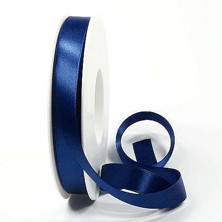 Satinband SINFINITY - marineblau (084) - Beispiel 15mm / 25m- Rolle