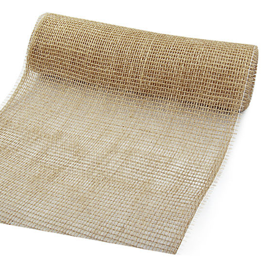 2200103 DEKOR-Jute - Tischläufer: 300mm breit / 10m-Rolle, natur