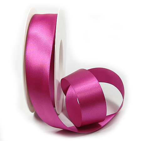 Satinband pink: 25mm breit / 25m-Rolle