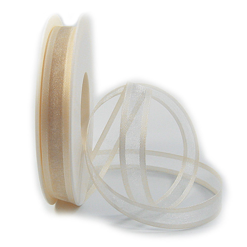 Florband 15mm breit / 25m-Rolle: creme