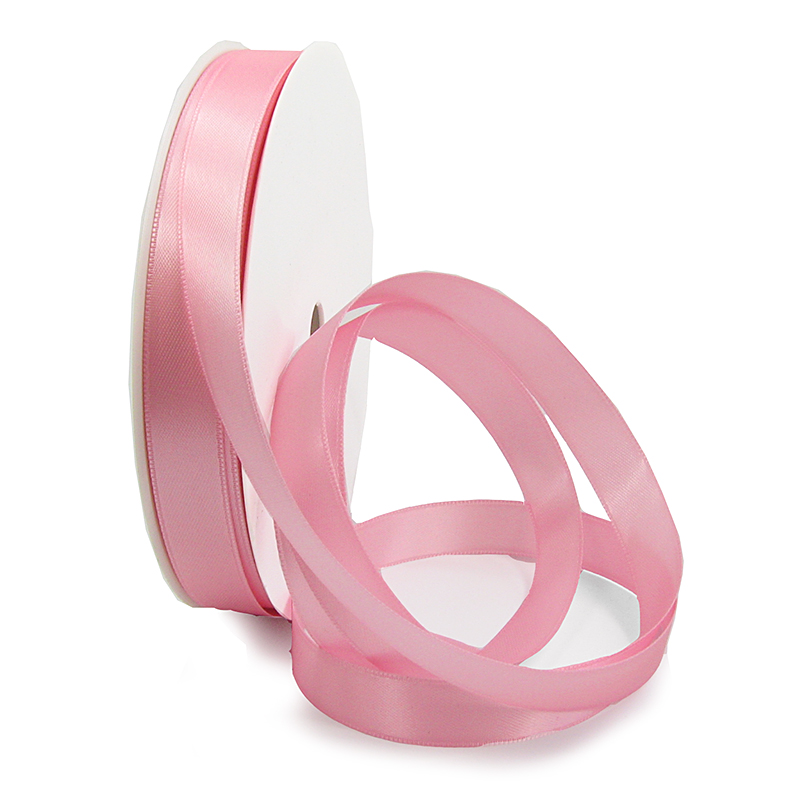 Satinband-SIMPEL: 15mm breit / 25m-Rolle, rosa