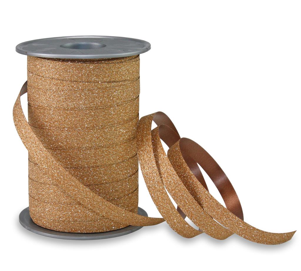 Poly-Glitter-kuper-18509-623_2 Polyband-Glitter: 10mm breit / 100m-Rolle, kupfer