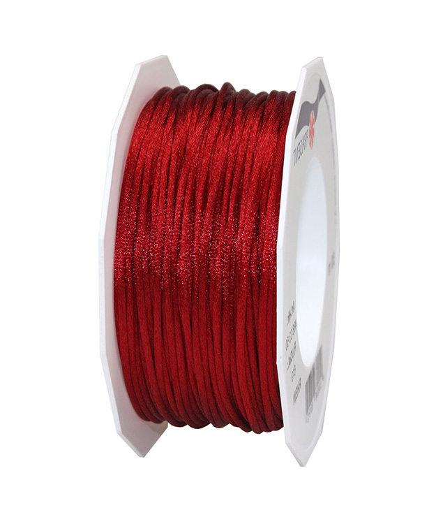 weinrot-486-03-50-619-Rhein Satinkordel, weinrot: 3 mm breit - 50-Meter-Rolle