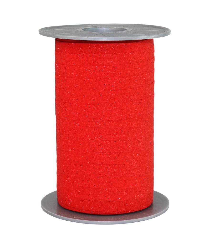 Poly-Glitter-hellrot-18509-709_1 Polyband-Glitter: 10mm breit / 100m-Rolle, hellrot