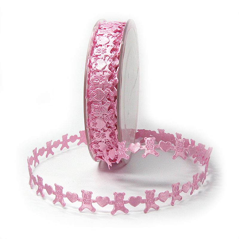 Baby-Stanzband: 15mm breit / 20m-Rolle, rosa