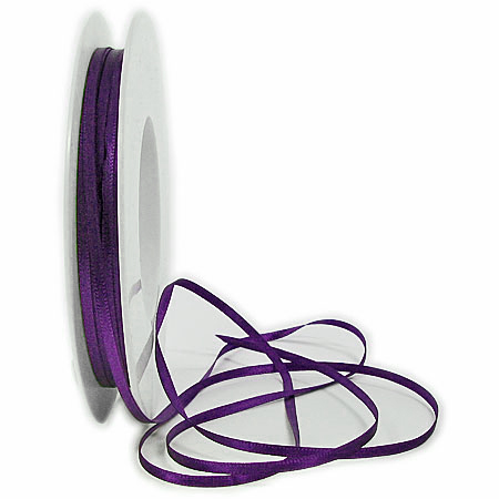 Satinband SINFINITY - violett (176)- Beispiel 3mm / 50m- Rolle