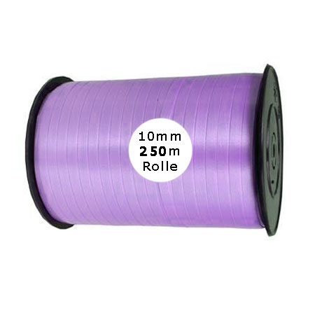 Ringelband: 10mm breit / 250m-Rolle, lavendel