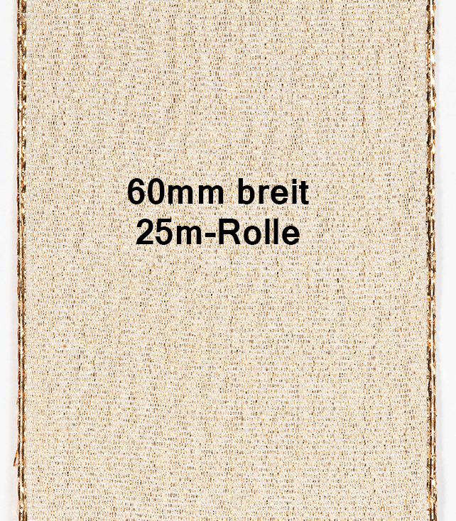 Beispiel Brokatband: Breite 60mm auf 25m-Rollen