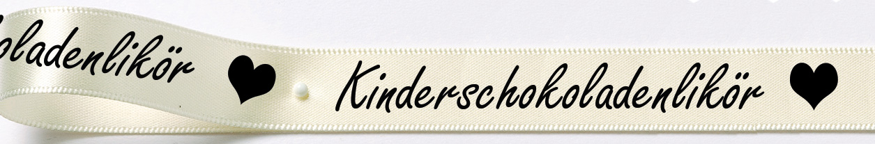 Kinderschokoladenlikoer-creme Likörband Kinderschokolade: 15mm breit /  5m-Strängchen: creme (106)