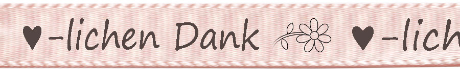 Satinband ♥-lichen Dank, hellrosa: 15mm breit / 25m-Rolle