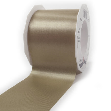 taupe-72mm-324-75-105 Satinband-ADRIA, Tischband: 72 mm breit / 25-Meter-Rolle, taupe
