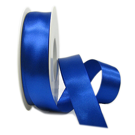 Satinband SATINA: 25 mm breit, 50 Meter, royalblau