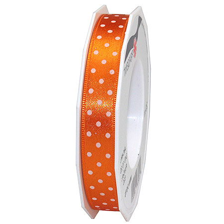 3431520620 Pünktchenband, orange: 15mm breit / 20m-Rolle