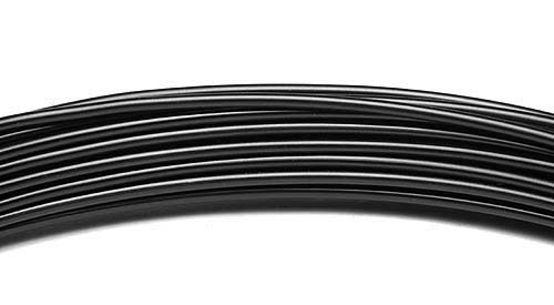 Aludraht-schwarz1 Aluminiumdraht: 2mm Ø - 3 Meter, schwarz