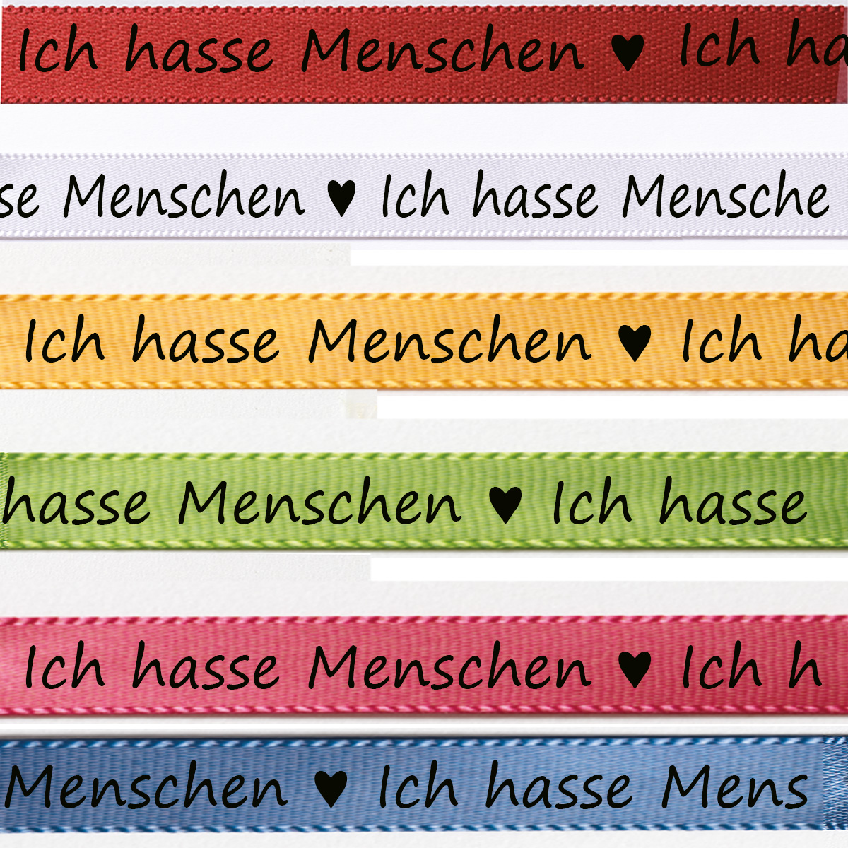 Ich hasse Menschen: 15mm breit / 25m-Rolle