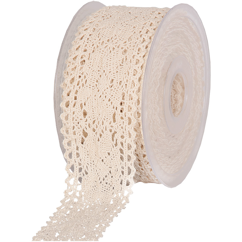 801824102 Häkelspitze-SOFT: 46mm breit / 10m-Rolle, creme