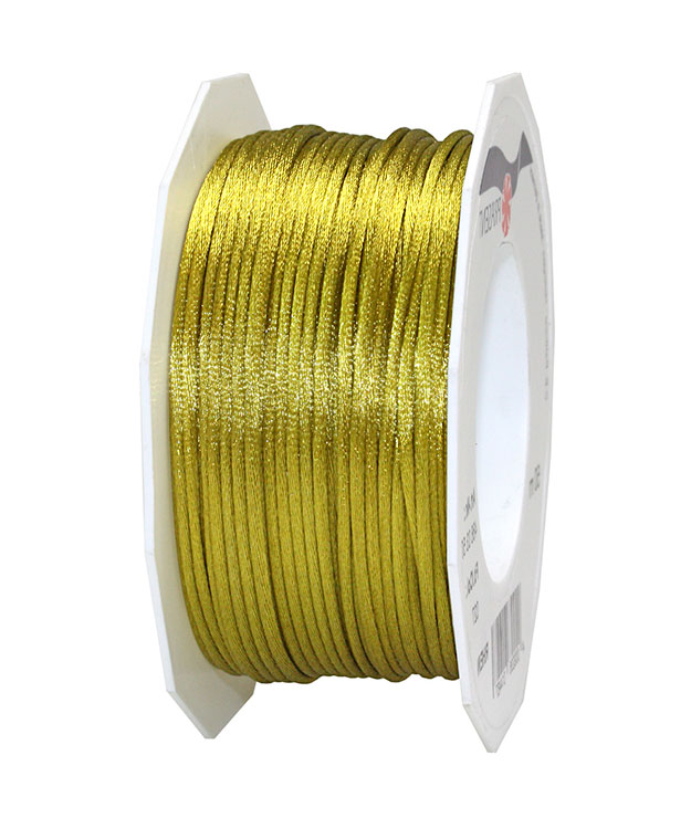 kiwi-486-03-50-027-Rhein Satinkordel-RHEIN, kiwigrün: 3 mm breit - 50-Meter-Rolle