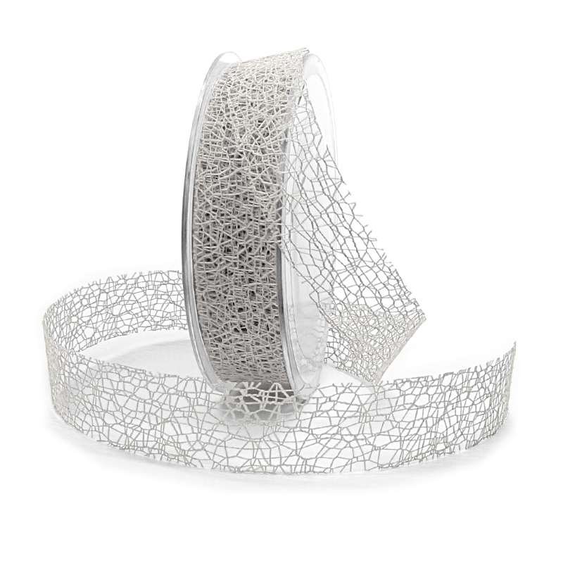 netzband-weiss Netzband, weiß: 25mm breit / 20m-Rolle