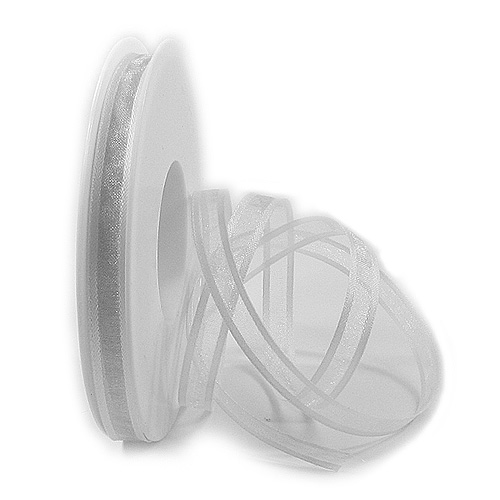 Florband: 10mm breit / 25m-Rolle, weiß