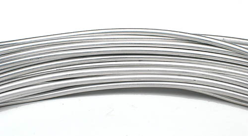 Aludrahtsilber Aluminiumdraht: 2mm Ø - 3 Meter, silber