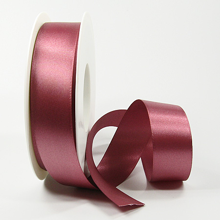 12100-25-020-altrosa Satinband-SINFINITY, altrosa: 25mm breit / 25m-Rolle, mit feiner Webkante